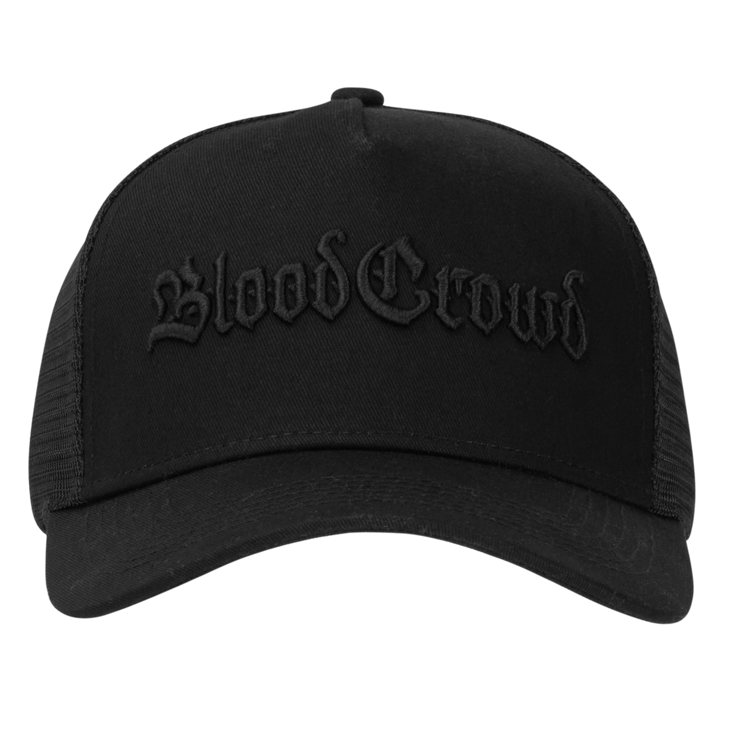 Vektor Trucker Cap in Schwarz-Vorderansicht